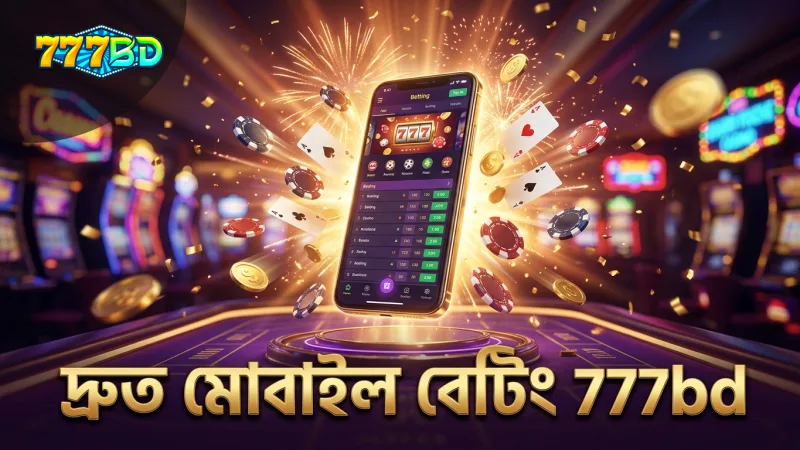 777bd অ্যাপে মোবাইল থেকে দ্রুত বাজি ধরার সুবিধা নিশ্চিত করে