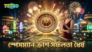 বাস্তব অভিজ্ঞতায় ধৈর্য ধরে খেলায় স্পেসম্যান ক্র্যাশ গেমে সফলতা।
