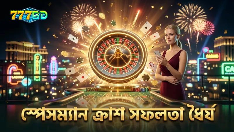 বাস্তব অভিজ্ঞতায় ধৈর্য ধরে খেলায় স্পেসম্যান ক্র্যাশ গেমে সফলতা।